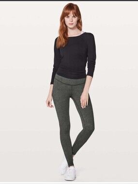 Lululemon Wunder Under Low Rise Tight 28” Alberta Lake Green Size 10